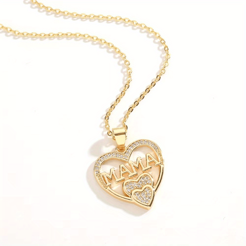 Women Letter Mama Necklace Party Jewelry Christmas Halloween Gift