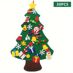 30pcs Christmas Gift Felt Christmas Tree Wall Hanging Decoration