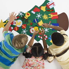 30pcs Christmas Gift Felt Christmas Tree Wall Hanging Decoration