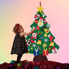 30pcs Christmas Gift Felt Christmas Tree Wall Hanging Decoration