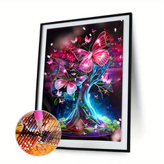Adult Diamond Art Kit Butterfly Round DIY Handcraft Home Decor