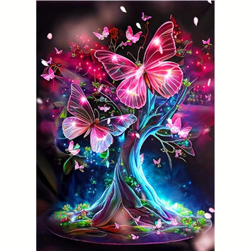 Adult Diamond Art Kit Butterfly Round DIY Handcraft Home Decor