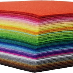 4 Inch Mixed Felt Craft Square Non Woven Fabric For Crafting
