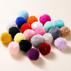 5pcs 50mm Faux Rabbit Hair Ball Jewelry Pendant in 12 Colors