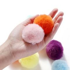 5pcs 50mm Faux Rabbit Hair Ball Jewelry Pendant in 12 Colors