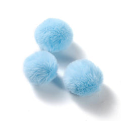 5pcs 50mm Faux Rabbit Hair Ball Jewelry Pendant in 12 Colors