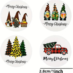 500pcs Christmas Gift Stickers Tags Christmas Gnome Stickers