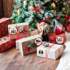500pcs Christmas Gift Stickers Tags Christmas Gnome Stickers