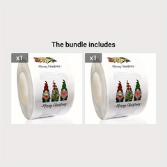 500pcs Christmas Gift Stickers Tags Christmas Gnome Stickers