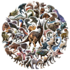 50pcs Dinosaur Graffiti Stickers Waterproof Sticker for Toolbox Water Cup Helmet