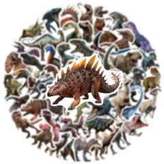 50pcs Dinosaur Graffiti Stickers Waterproof Sticker for Toolbox Water Cup Helmet