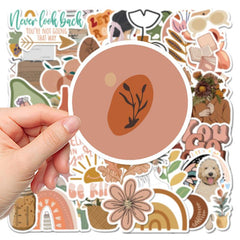 Set of 50 Unique Doodle Stickers for DIY Projects & More
