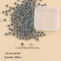 200pcs Colorful Acrylic Star Beads for Bracelet Making
