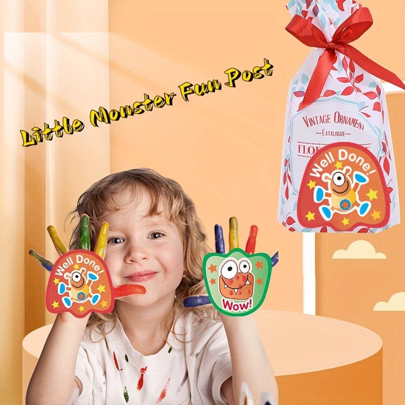 500pcs Funny Little Monster Reward Stickers Christmas Decoration Stickers