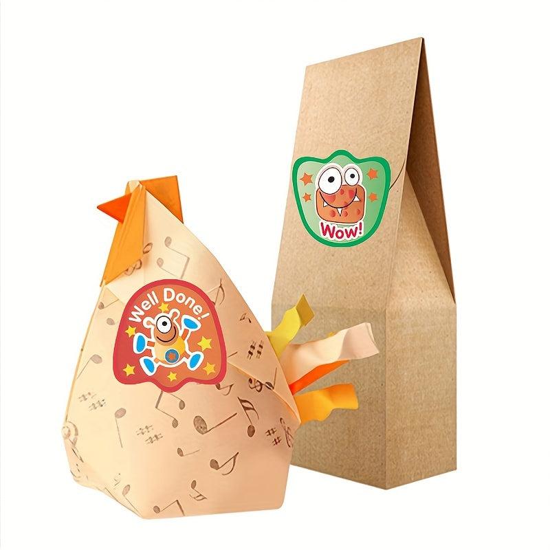 500pcs Funny Little Monster Reward Stickers Christmas Decoration Stickers