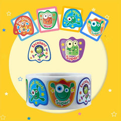 500pcs Funny Little Monster Reward Stickers Christmas Decoration Stickers