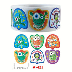 500pcs Funny Little Monster Reward Stickers Christmas Decoration Stickers