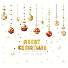 4pcs Christmas Glass Stickers - Easy Install - Home Holiday Decor