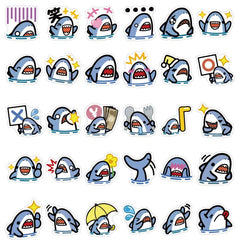 60 Shark Themed Stickers - Great for Kids' Parties & More!