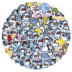 60 Shark Themed Stickers - Great for Kids' Parties & More!