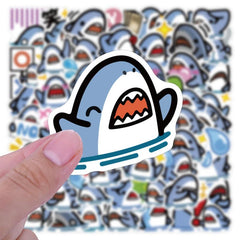 60 Shark Themed Stickers - Great for Kids' Parties & More!