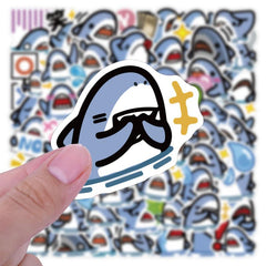 60 Shark Themed Stickers - Great for Kids' Parties & More!