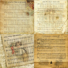 8pcs Large Size Music Paper Retro Journal DIY Tools for Stationery Arts
