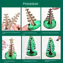 DIY Mini Christmas Tree Magic Christmas Tree Puzzle Gift