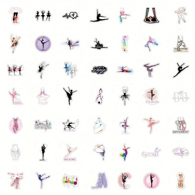 50pcs Dancing Stickers for Water Bottles Laptop Car Party Favors