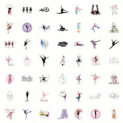 50pcs Dancing Stickers for Water Bottles Laptop Car Party Favors