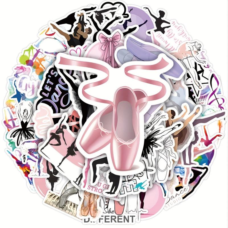 50pcs Dancing Stickers for Water Bottles Laptop Car Party Favors