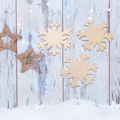 10pcs Wooden Christmas Tree Hanging Decoration DIY Crafts 3inch