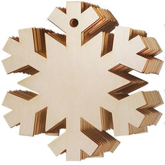 10pcs Wooden Christmas Tree Hanging Decoration DIY Crafts 3inch