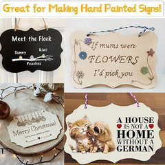 DIY Wooden Shop Door Sign With Painting Decor Plaques
