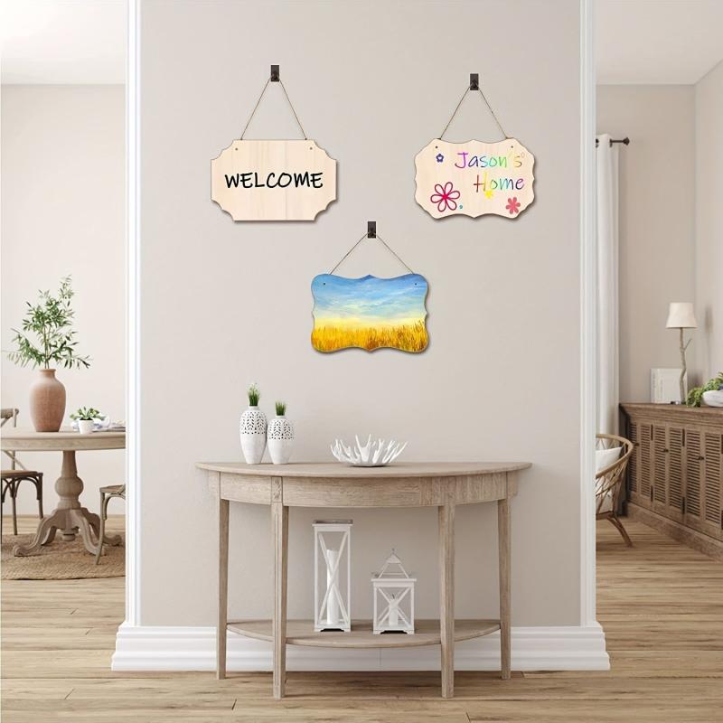 DIY Wooden Shop Door Sign With Painting Decor Plaques