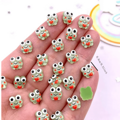 Mini Frog Series Resin Ornaments for Crafts