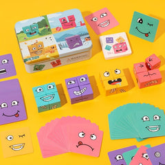 Wooden Face Changing Building Blocks Set