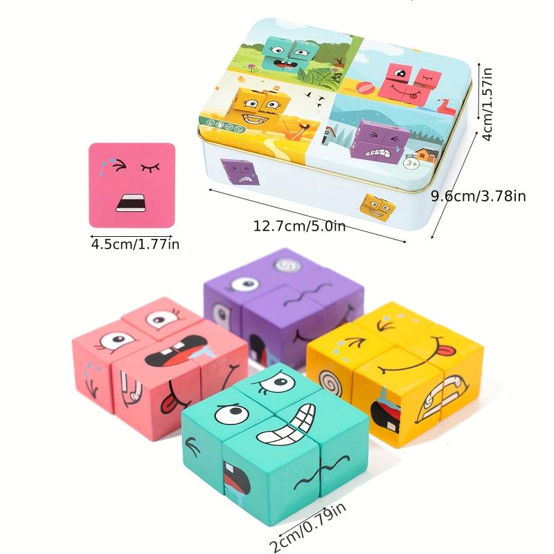 Wooden Face Changing Building Blocks Set