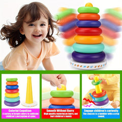 Classic Rainbow Stacking Toy for 18M+ Educational Building