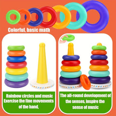 Classic Rainbow Stacking Toy for 18M+ Educational Building