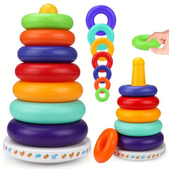 Classic Rainbow Stacking Toy for 18M+ Educational Building