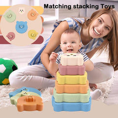 Colorful Stack & Nest Circle Toys for Educational Playset