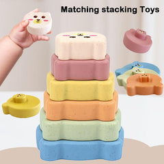 Colorful Stack & Nest Circle Toys for Educational Playset