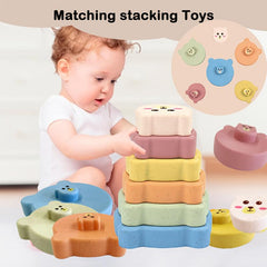 Colorful Stack & Nest Circle Toys for Educational Playset