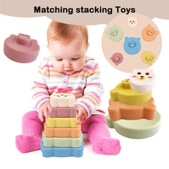 Colorful Stack & Nest Circle Toys for Educational Playset