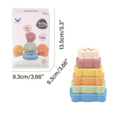 Colorful Stack & Nest Circle Toys for Educational Playset