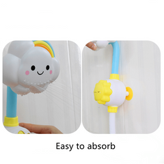 Kids Bath Toy Water Spraying Clouds Flowers Durable Plastic