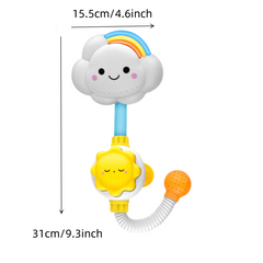 Kids Bath Toy Water Spraying Clouds Flowers Durable Plastic