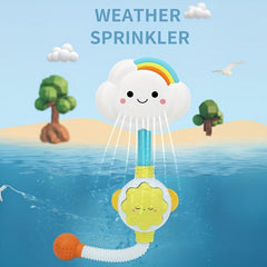 Kids Bath Toy Water Spraying Clouds Flowers Durable Plastic