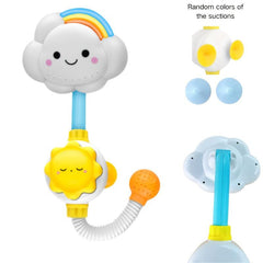 Kids Bath Toy Water Spraying Clouds Flowers Durable Plastic